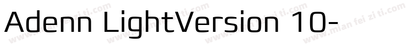 Adenn LightVersion 10字体转换
